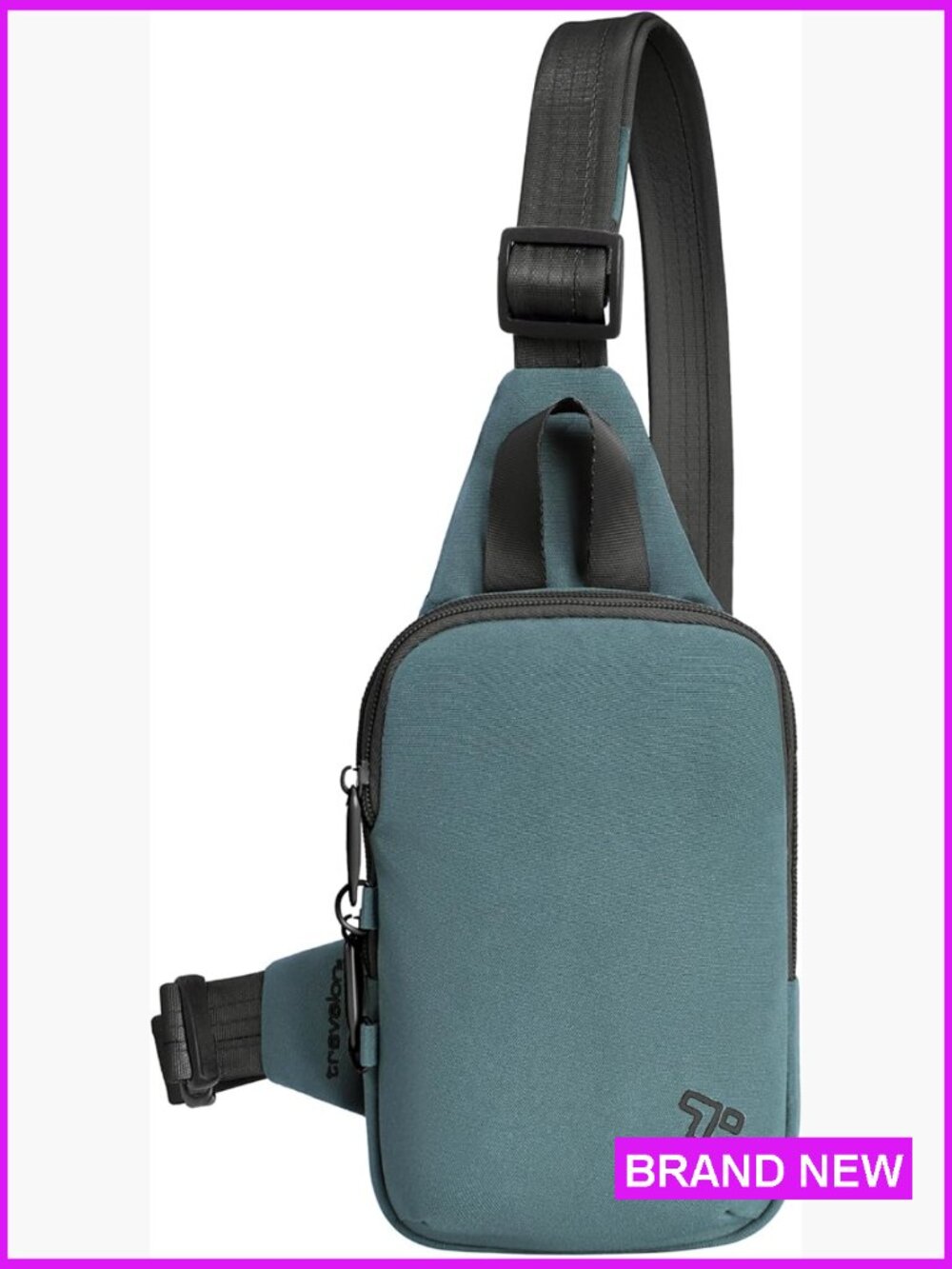 Compact Sling Anti-Theft Crossbody Bag Travel Organizer Zip Slash Resistant
